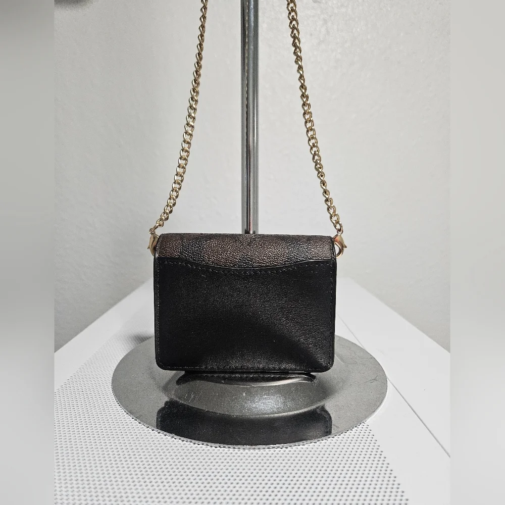 Coach Mini Wallet On A Chain In Signature Canvas - Picture 2 of 9